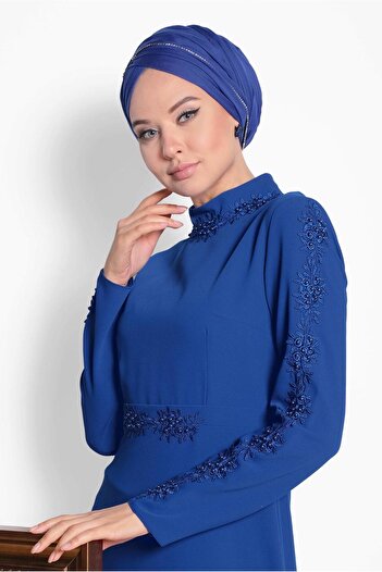 Alvina Bead Detailed Guipure Dress - 4258