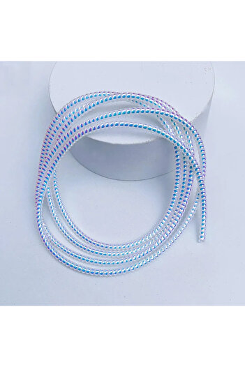 Choice whiteB 1.6m laser cable protectors spiral data cable organizer wrap universal phone charger cord sav
