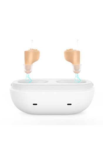 Choice Skin One Pair Hearing Aid Elderly Rechargeable Deafness The Listening Device Mini Wireless Sound Amp
