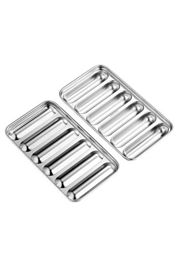 Choice 1set Sausage Mold 6 in 1 Sausage Maker Stainless steel Mold DIY Hot Dog Handmade ham sausage mould K