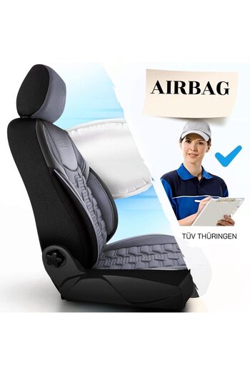 Panda Panda Berlin Car Seat Cover Set, petrol grey, 11 pieces