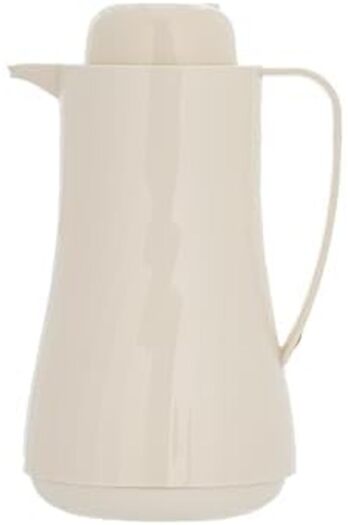 ALSAIF Blu Coffee And Tea Vaccum Flask In Creamy / Leak-proof And Keeps Drinks Hot 1 Liter