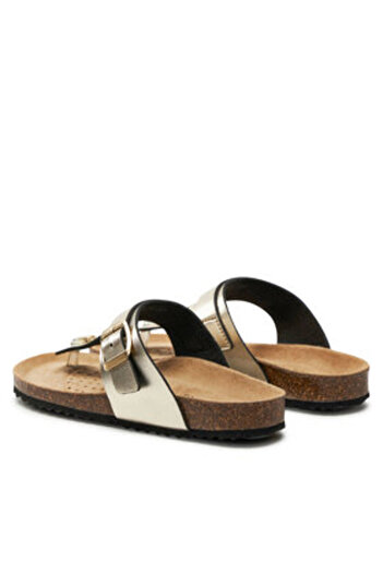 Geox women's flip flops D35LSK-000BN gold