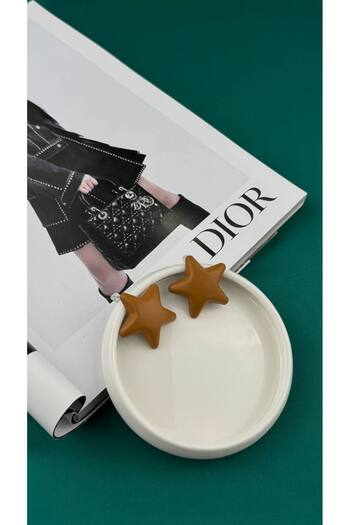 TRENDTAKI White Star Earrings Vintage 0221