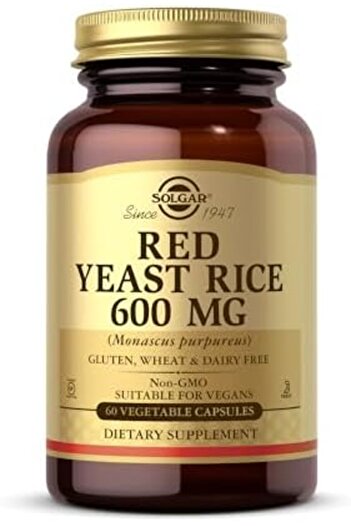 Solgar Red Yeast Rice 600 mg, 60 Capsules