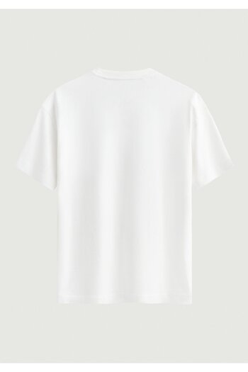 SOFTWAY Unisex Organic Oversize Plain T-Shirt - White