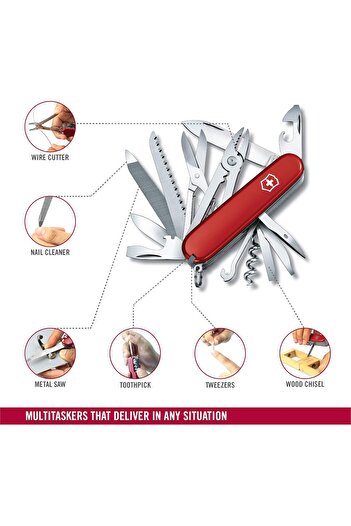 Victorinox HANDYMAN MEDIUM POCKET KNIVES 1.3773 RED Swiss made pocket knife with 24 functions