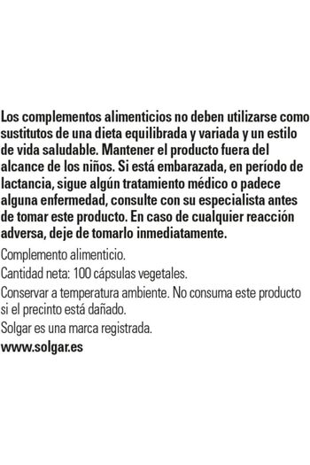 Solgar Vitamin D3 (Cholecalciferol) 55 Mcg, (2200 IU) 100 Vegetable Capsules