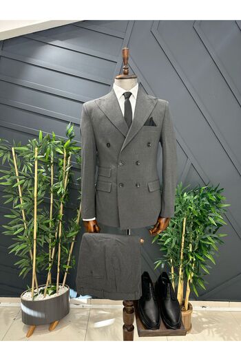 BT BABA TERZİ Kruvaze Double Pocket Slim Fit Suit