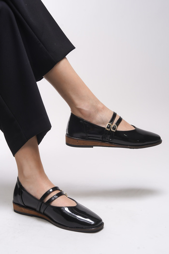 Riccon Sephlynthi Women's Ballerinas 0012202   Black Patent Leather