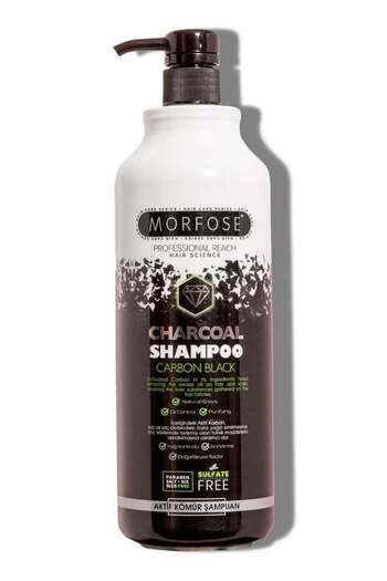Morfose Morfose Charcoal Carbon Black Hair Shampoo - Deep Cleanse & Shine (1000ml)