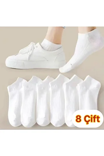 MSY Unisex 8 Pairs Cotton Basic Derby Socks
