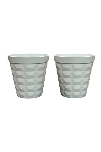 Lilac Home Ghiveci cu design special din 2 piese pentru flori artificiale (9X9 CM)
