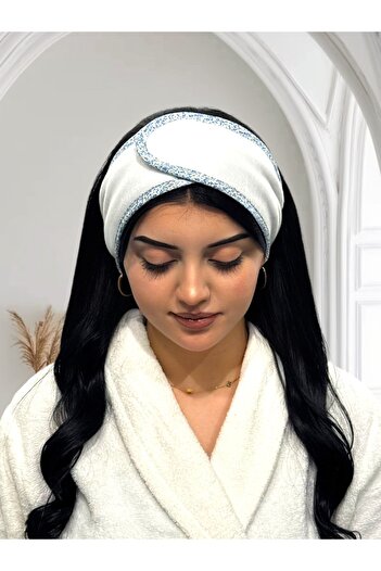 Heriya Saç Bandı,Makyaj,Sporcu,Spa,Hamam Bandı Unisex Cırtlı ve Biyeli