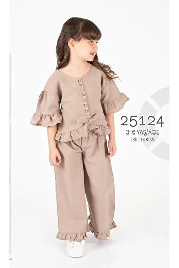 cacakids Girl's Double Linen Suit
