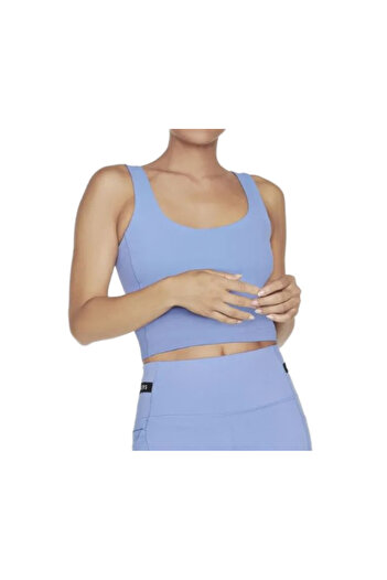 SKECHERS Tricou dama GOFLEX JOY LONGLINE albastru