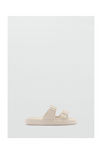 MANGO Woman Men's Natural Slippers 67086000