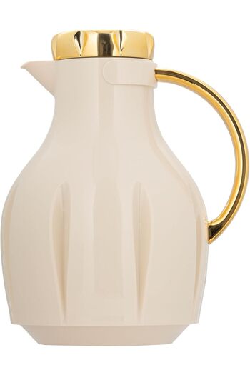 ALSAIF Deva Coffee And Tea Vaccum Flask In Beige / Leak-proof And Keeps Drinks Hot 1 Liter