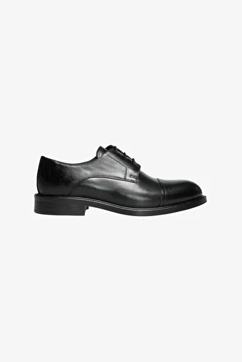 ALTINYILDIZ CLASSICS Men's Black 100% Leather Classic Shoes