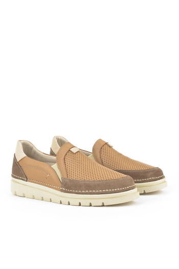 Ziya Women's Genuine Leather Shoes 1511035 Z6205 Tan