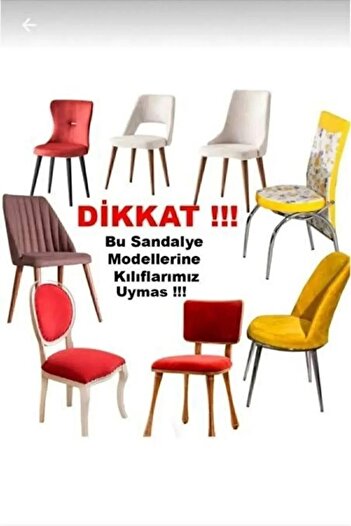 özzade Sandalye Kılıfı, Sandalye Örtüsü, Lastikli,likralı Yıkanabılır 1 Adet sandalye kılıf