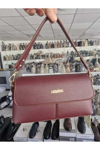 Armine Aemi̇ne Bag 347 Botdo Skin Double Belt Hand and Shoulder Strap Use Stylish Bag 347