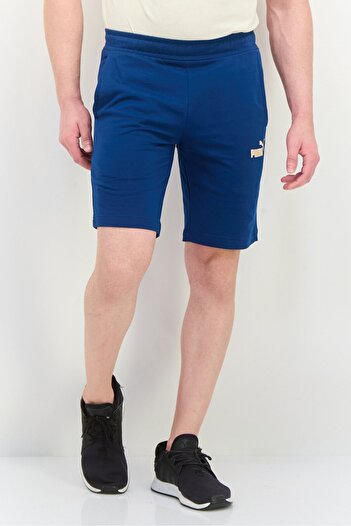 Puma Men Slim Fit Brand Logo Outdoor Shorts, Blue