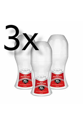 AVON Onduty Max Protection Women's Rollon 50 Ml (Pack of 3)
