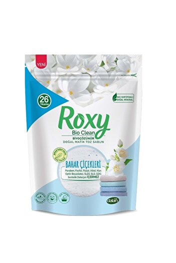 Dalan Roxy Bio Clean Matik Sabun Tozu 800gr Bahar Çiçekleri (9 LU SET) (234 YIKAMA)