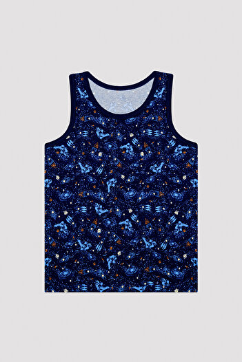 Penti Boy's Astronaut Multicolored 2-Piece Undershirt