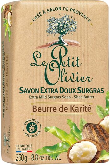 Le Petit Olivier Extra Mild Surgras Soap Bar With Shea Butter, 250 gm