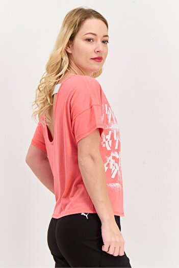 Puma Women Sportswear Fit Short Sleeves Training Top, Pink