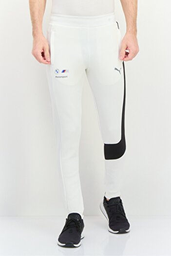 Puma Men Sportwear Fit Outdoor Sweatpants, White/Black