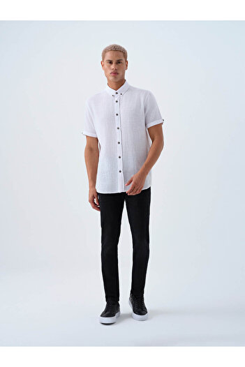 Loft Regular Fit White Men's Shirt Lf2038574