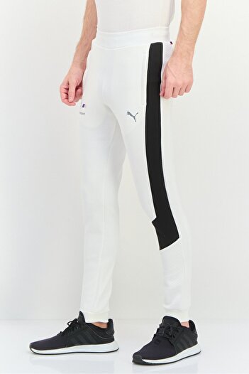 Puma Men Sportwear Fit Outdoor Sweatpants, White/Black
