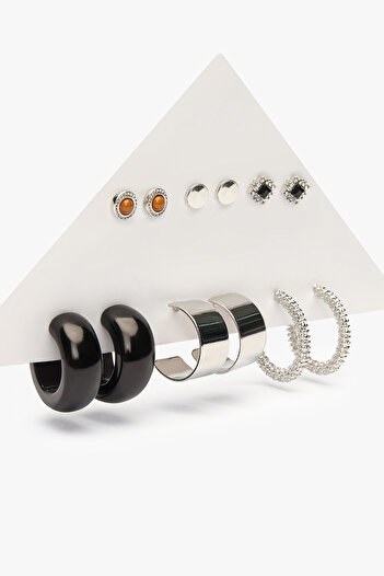 Penti Gold Colored Zen Earring Set
