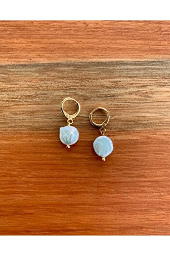 Hazeran accessories Barok İnci Küpe ( Sertifikalı )