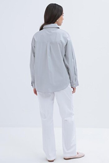 ALLDAY Poplin Women's Shirt with Pockets X51309A0