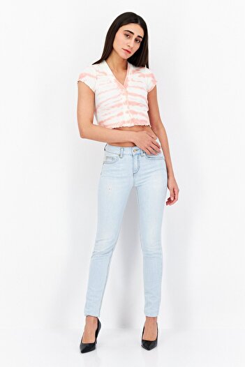 Liu Jo Women Skinny Fit Light Wash Stretchable Jeans, Blue
