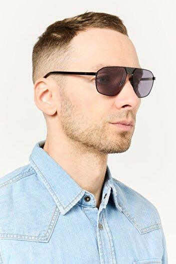 Guess Men GU00086 Aviator Sunglasses, Purple/Black