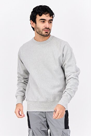 Champion Men Sportswear Fit Long Sleeve Outdoor Sweatshirts, Grey