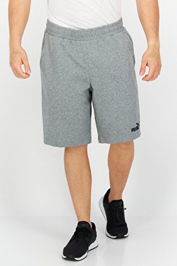 Puma Men Sportswear Fit Brand Logo Training Shorts, Grey