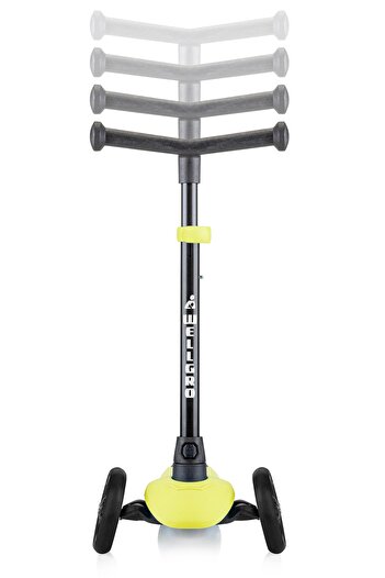 Wellgro Turbo 3 Tekerli Yükseklik Ayarlı Scooter, Sarı