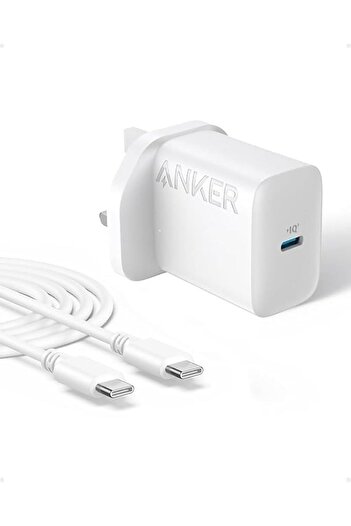 Anker Anker 20W Ultra-Fast USB-C Wall Charger with 5ft USB-C Cable, White