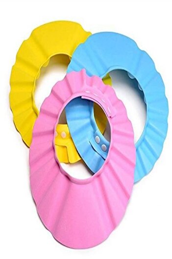 Generic 3Piece For 1 Set Of Baby Shower Cap Bath Shampoo Cap Hat