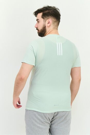 adidas Men Sportswear Fit Short Sleeve Training T-Shirt, Mint Green