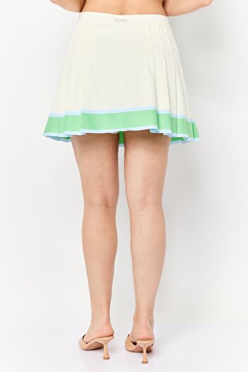 Esprit Women Pleated A Line Skort, Cream