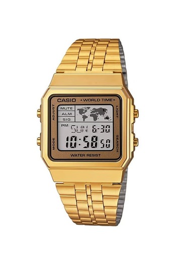 Casio Men's A500wga-9df Water Resistant Digital Watch - 34 mm - Gold