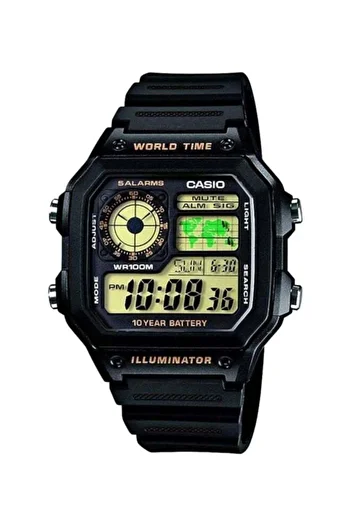 Casio Men's Youth Digital Watch AE-1200WH-1BVDF - 45 mm - Black