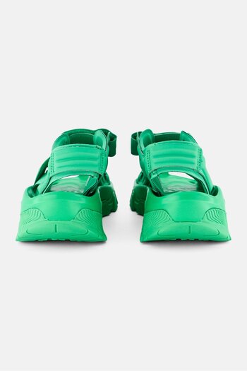 adidas by Stella McCartney Women Asmc Hika Velcro Sandals, Green